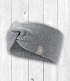 Strick-Stirnband NAVY / ROSA / GRAU