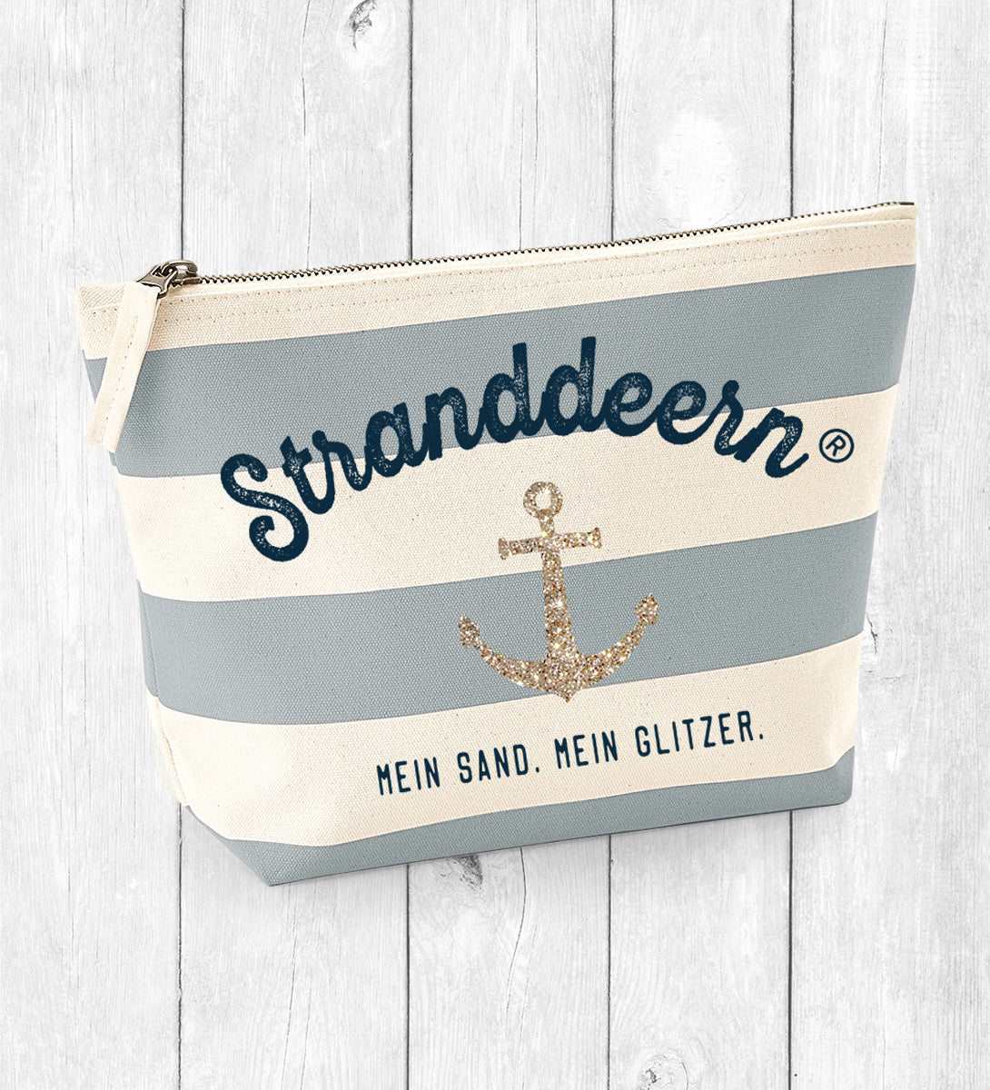 Accessory Bag „STRANDDEERN“ HELLGRAU/CREME