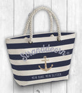 Strandtasche „STRANDDEERN“ NAVY/CREME