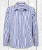 Bluse Evi „SUNSHINE“ – BLAU GESTREIFT