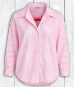 Bluse Evi „LOVE“ – ROSA GESTREIFT