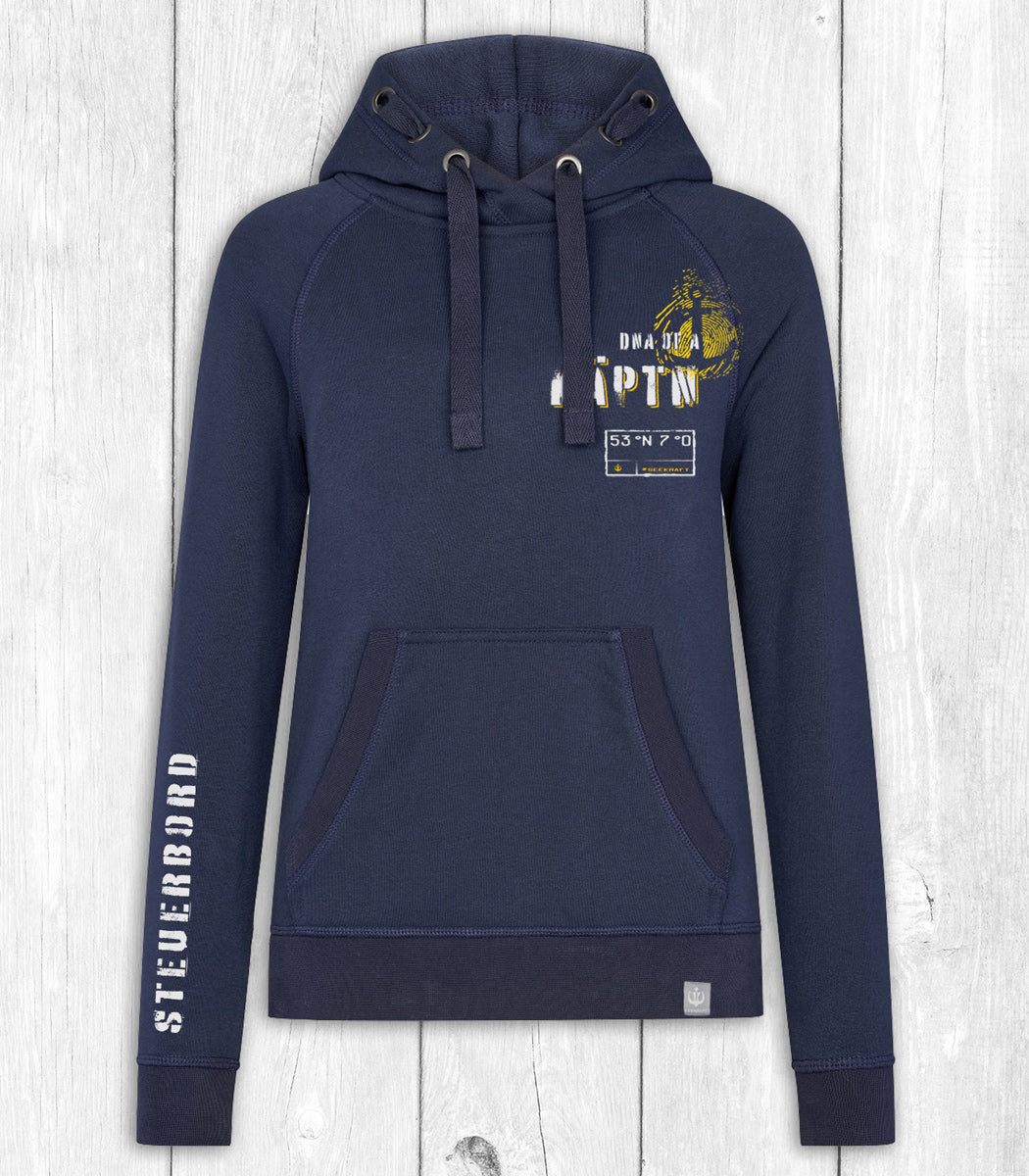 Kinder-Hoodie Marlon „KÄPTN“ – navy