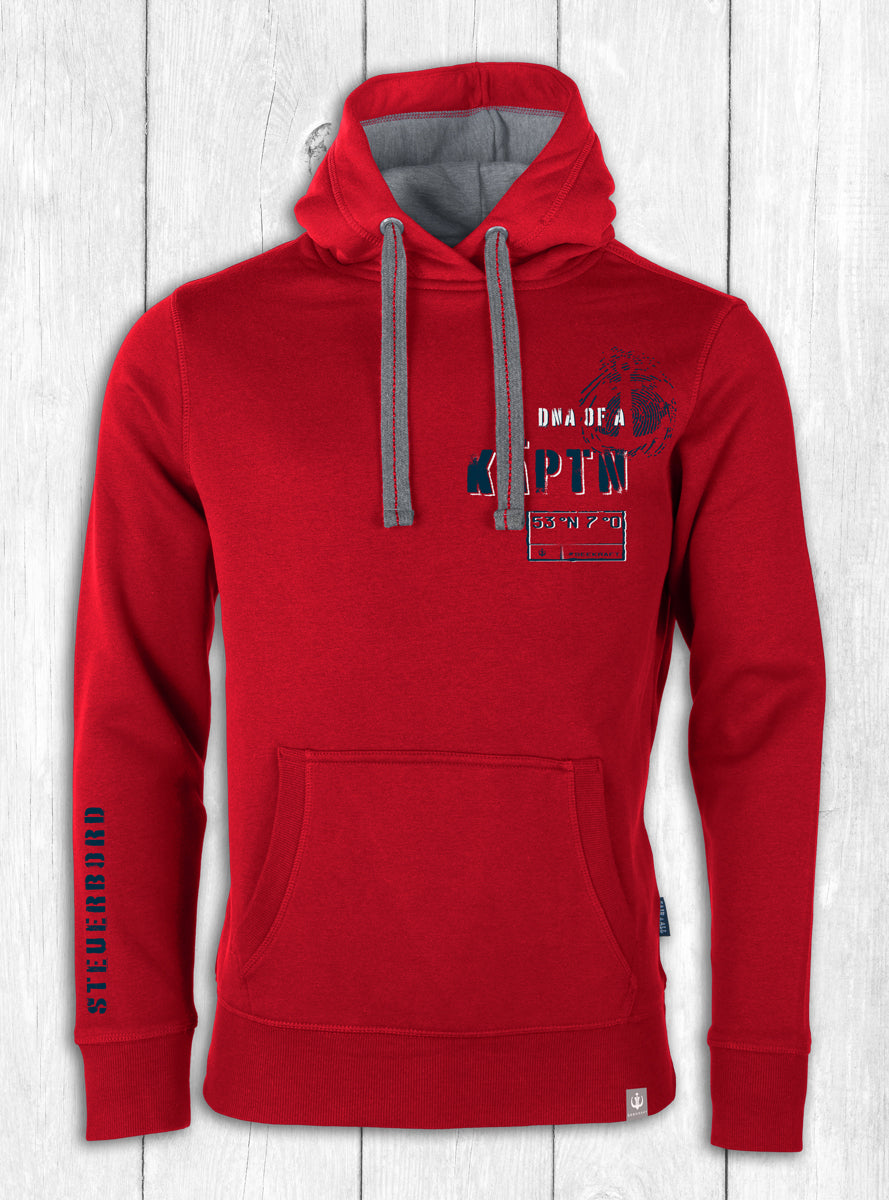 Hoodie Alex „KÄPTN“ – ROT