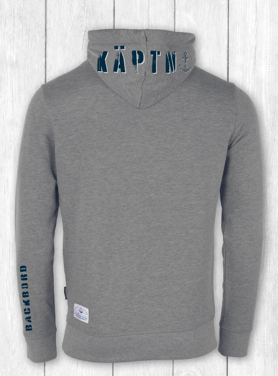 Hoodie Alex „KÄPTN“ – GRAU