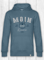 Hoodie Ben „MOIN KINNERS“ – TAUBENBLAU