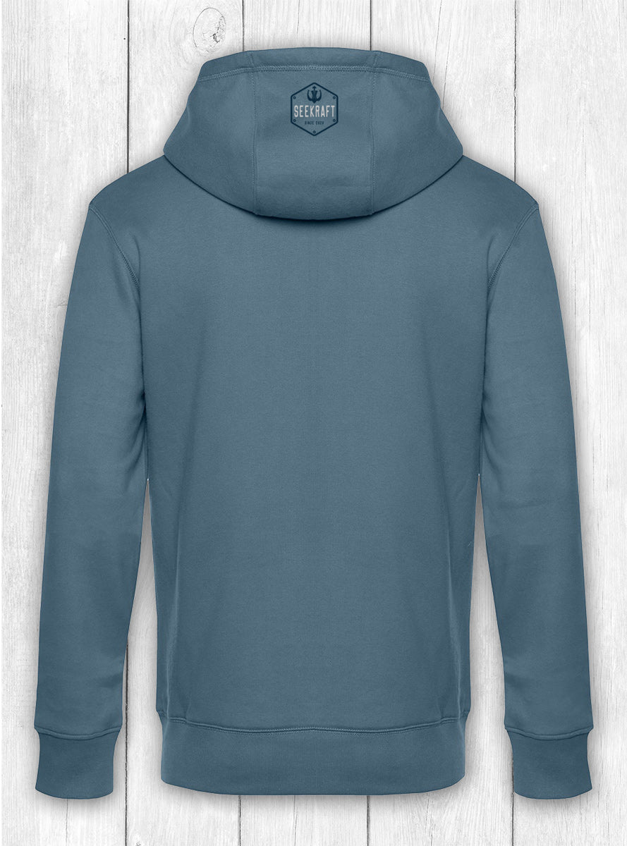 Hoodie Ben „MOIN KINNERS“ – TAUBENBLAU