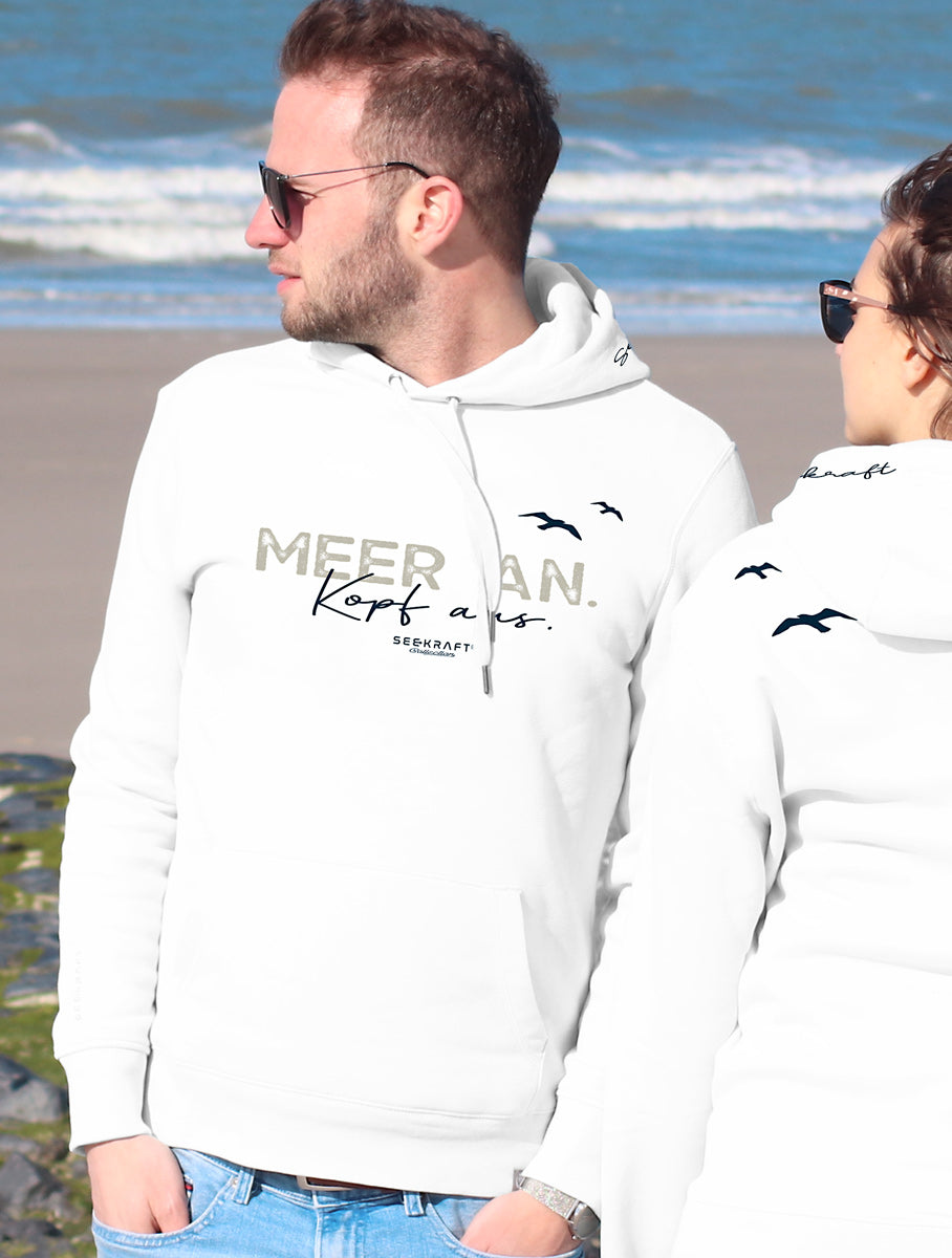 Hoodie Toni „MEER AN“ – WEISS