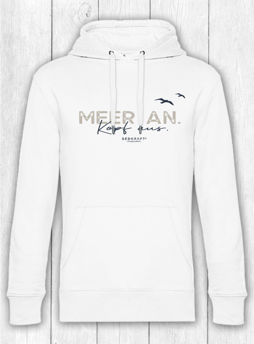 Hoodie Toni „MEER AN“ – WEISS