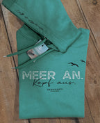 Hoodie Kim „MEER AN“ – TÜRKIS