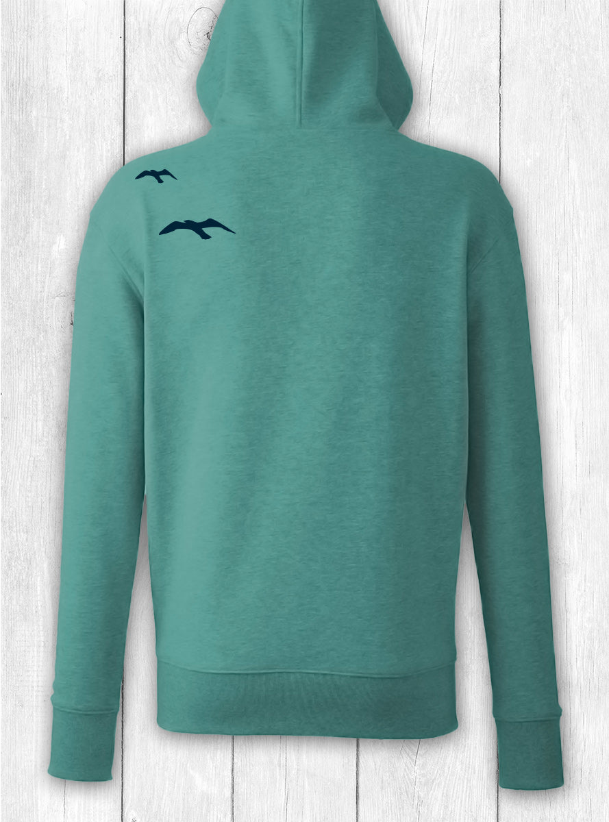 Hoodie Kim „MEER AN“ – TÜRKIS