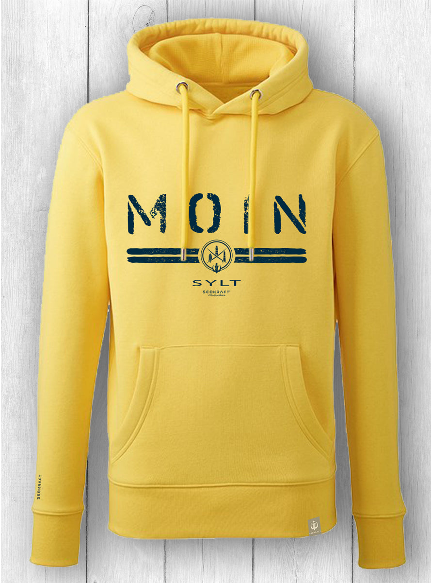Unisex-Hoodie Kim „MOIN SYLT“ – GELB