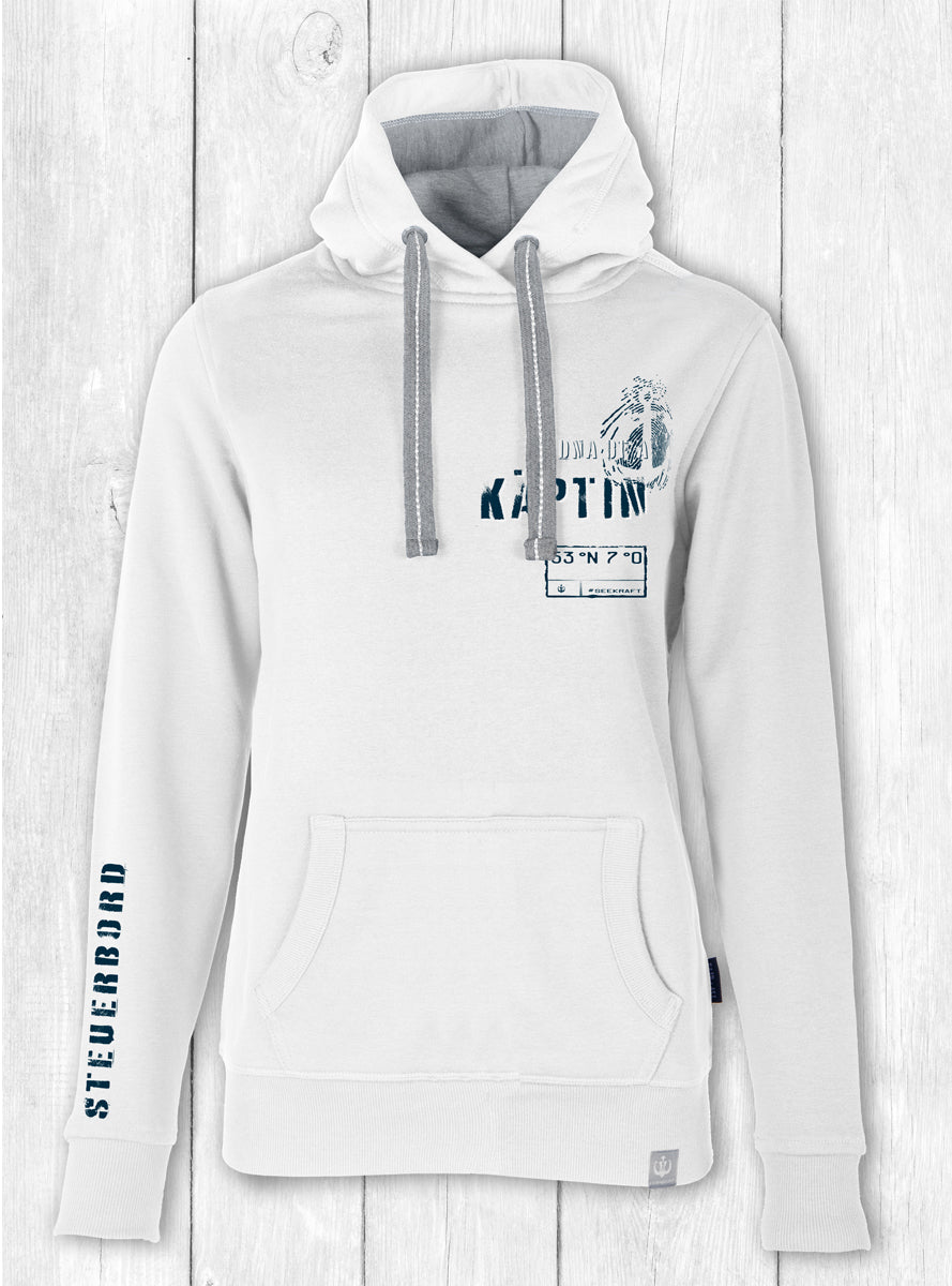 Hoodie Alex „KÄPTIN“ – OFFWHITE