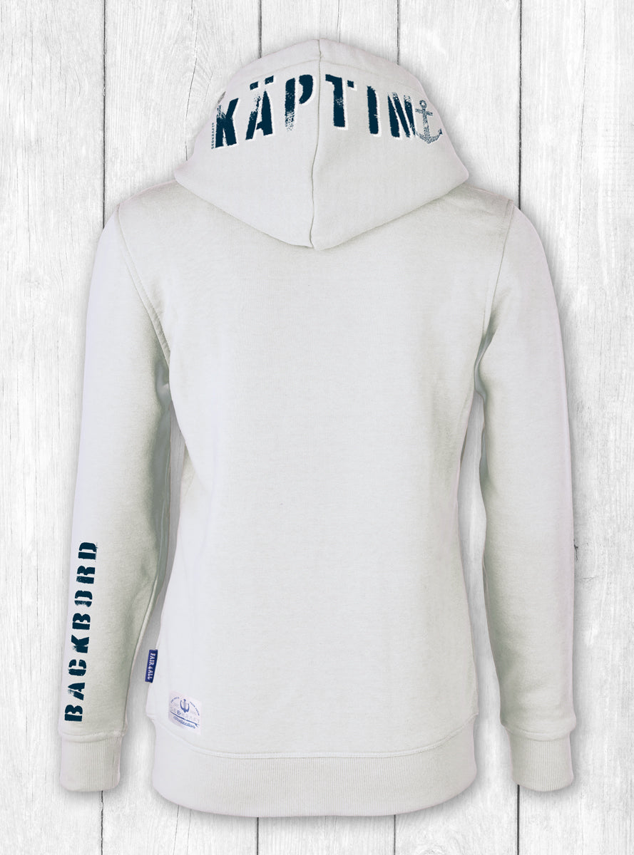 Hoodie Alex „KÄPTIN“ – OFFWHITE