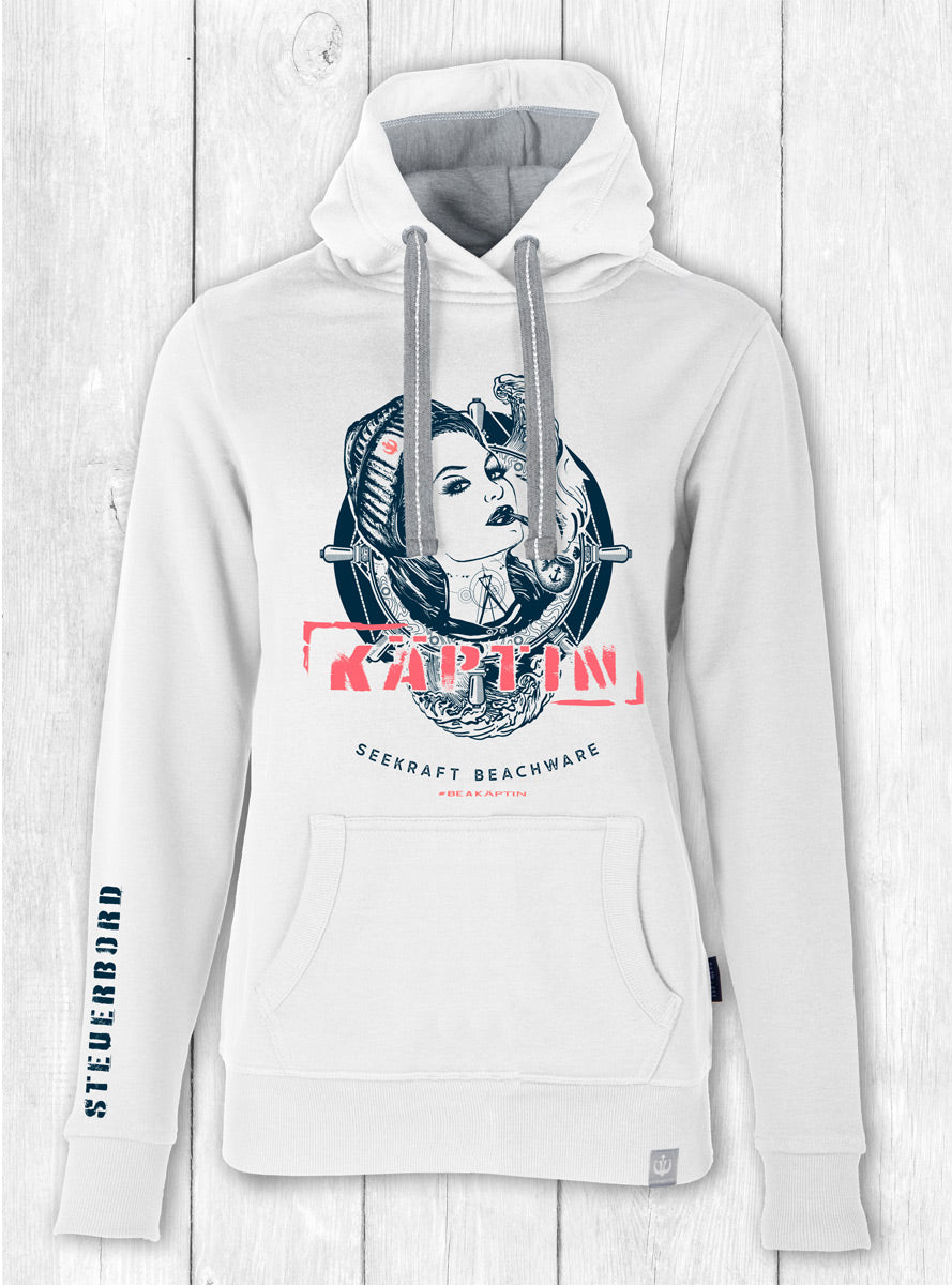Unisex-Hoodie Alex „KÄPTIN WAVE“ – OFFWHITE