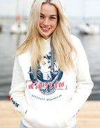 Unisex-Hoodie Alex „KÄPTIN WAVE“ – OFFWHITE