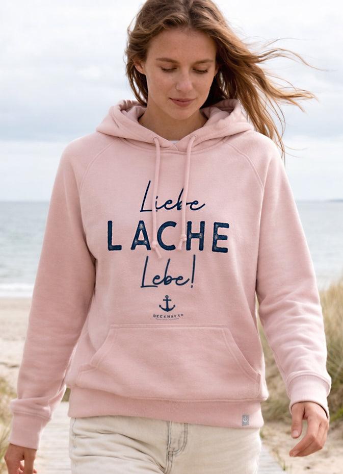 Hoodie Finja „LACHE“ – ROSÉ