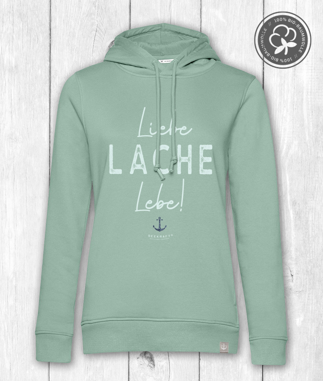 Hoodie Finja „LACHE“ – JADE