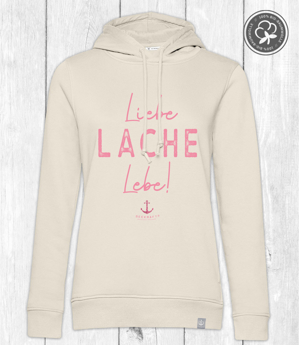 Hoodie Finja „LACHE“ – CREME
