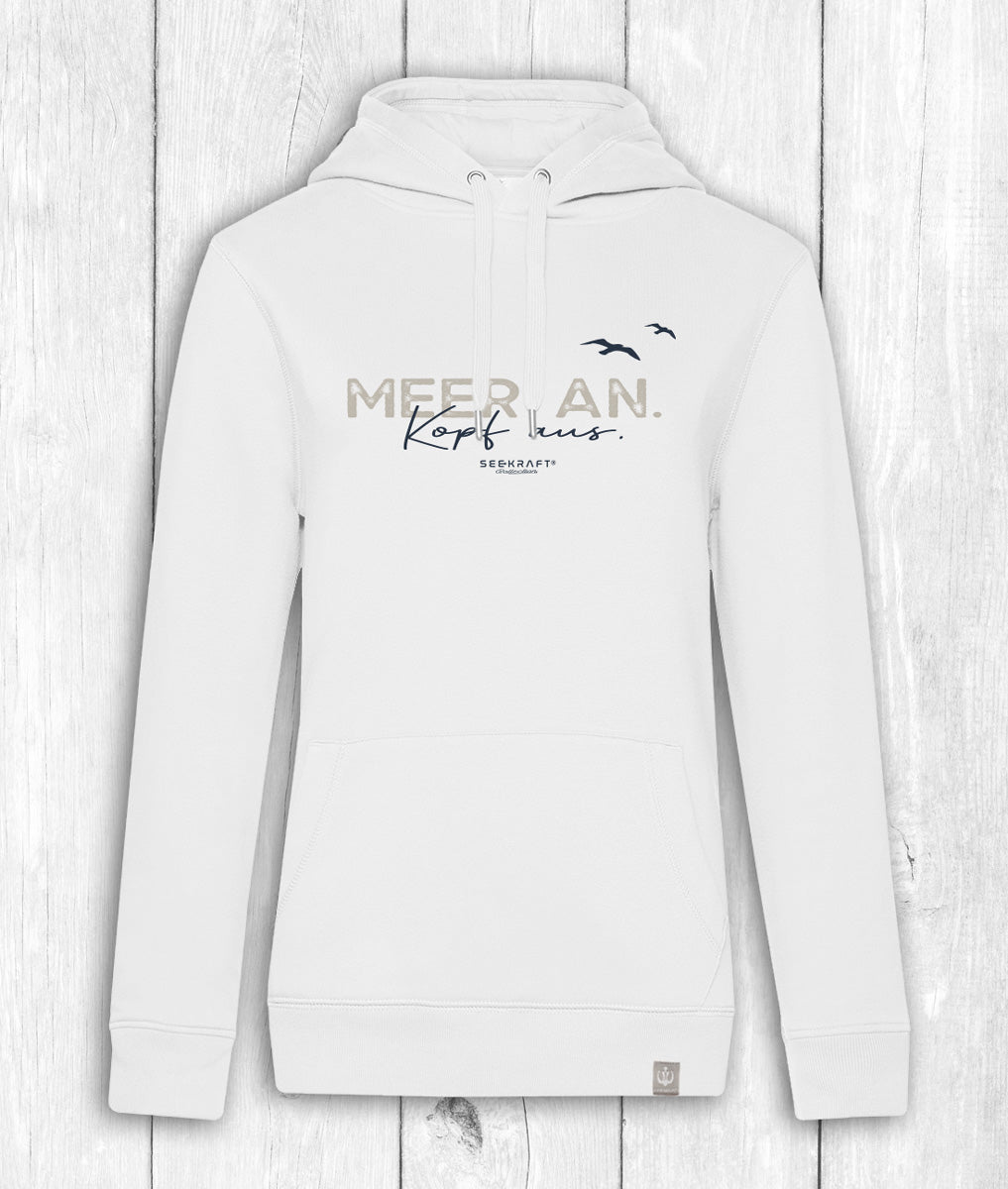 Hoodie Greta „MEER AN“ – WEISS
