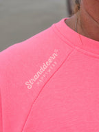Sweatkleid „MEER LIEBE“ – NEON-CORALLE