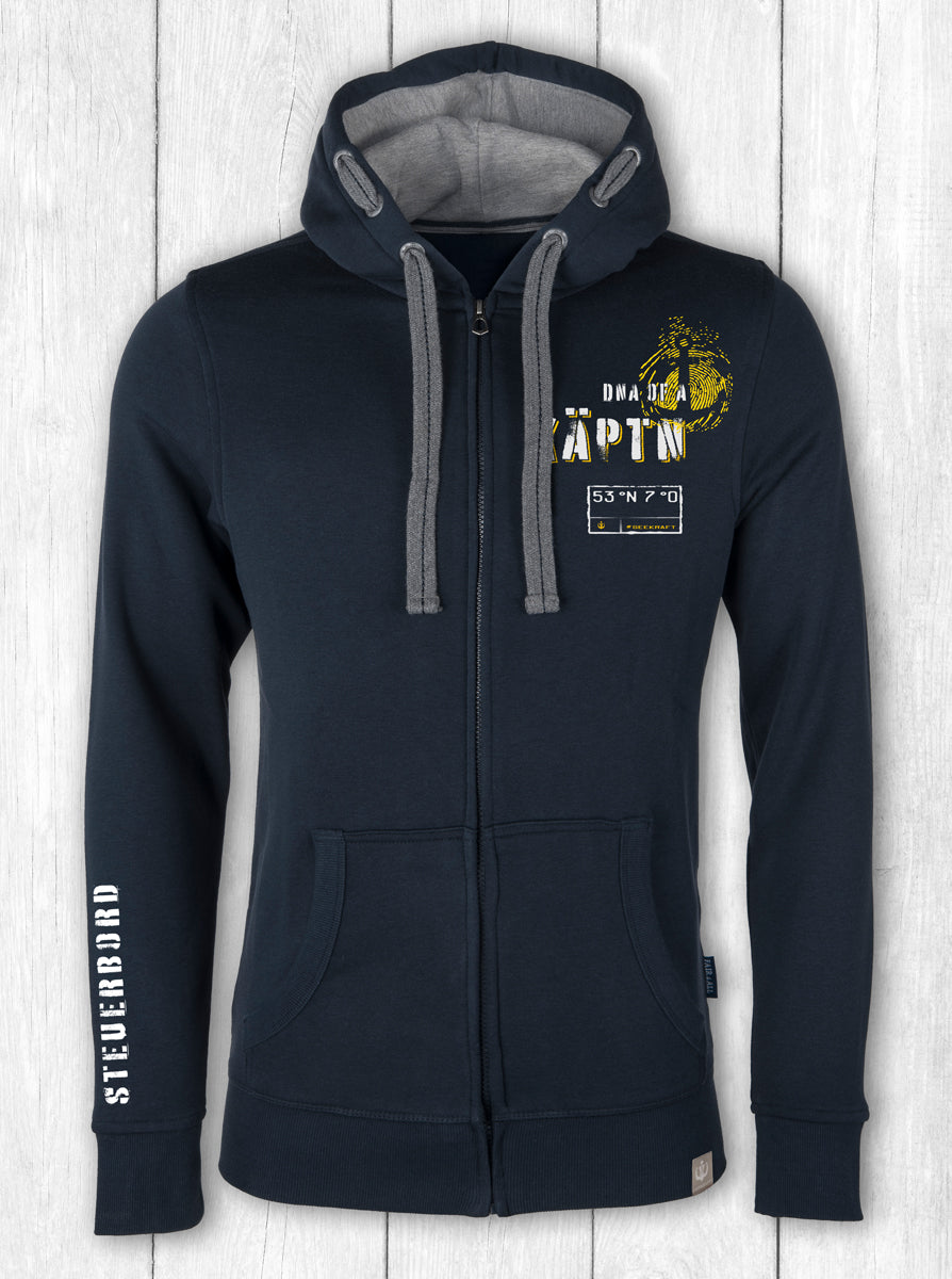 Sweatjacke Kai „KÄPTN“ – NAVY