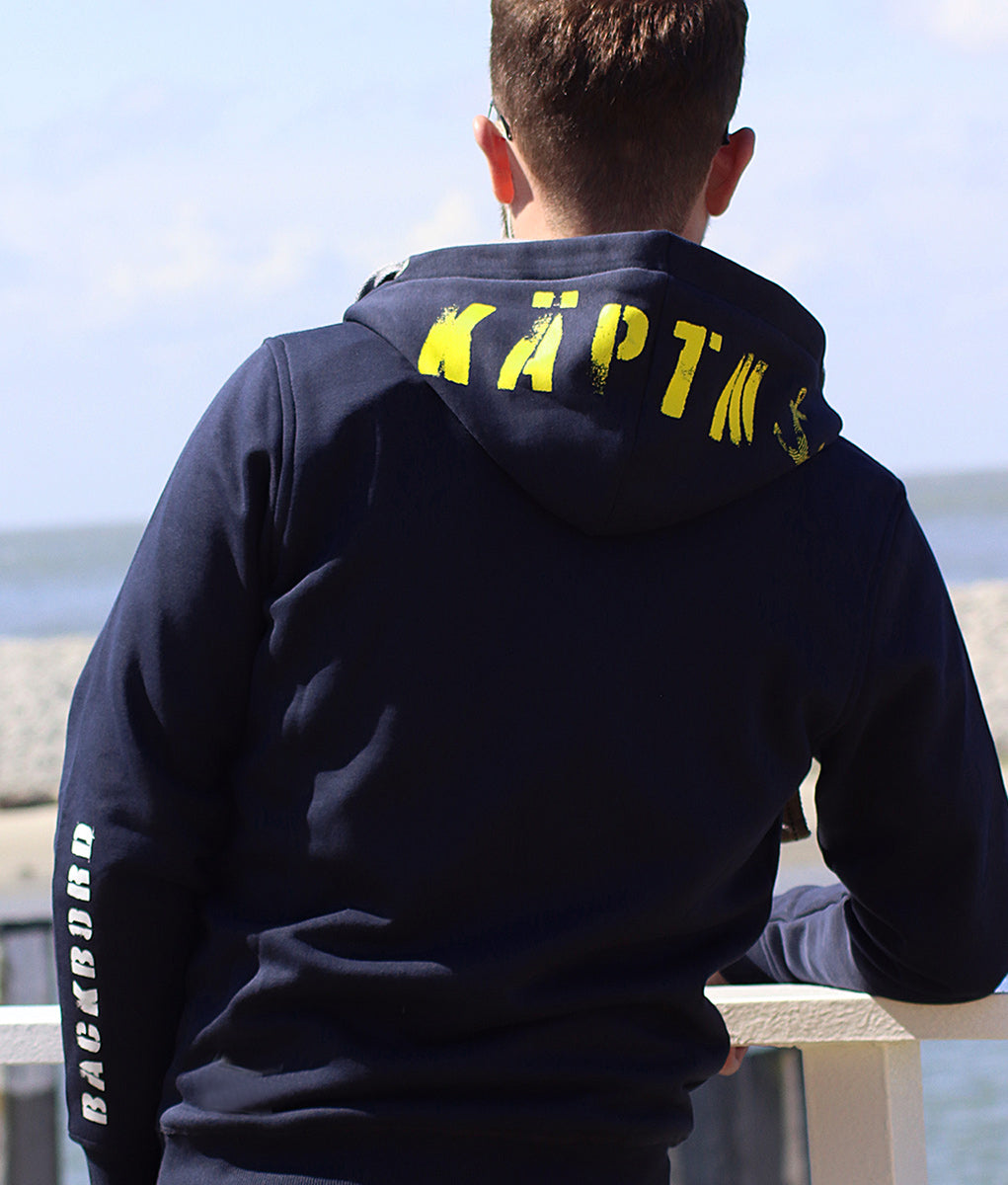 Sweatjacke Kai „KÄPTN“ – NAVY