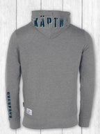 Sweatjacke Kai „KÄPTN“ – GRAU HEATHER