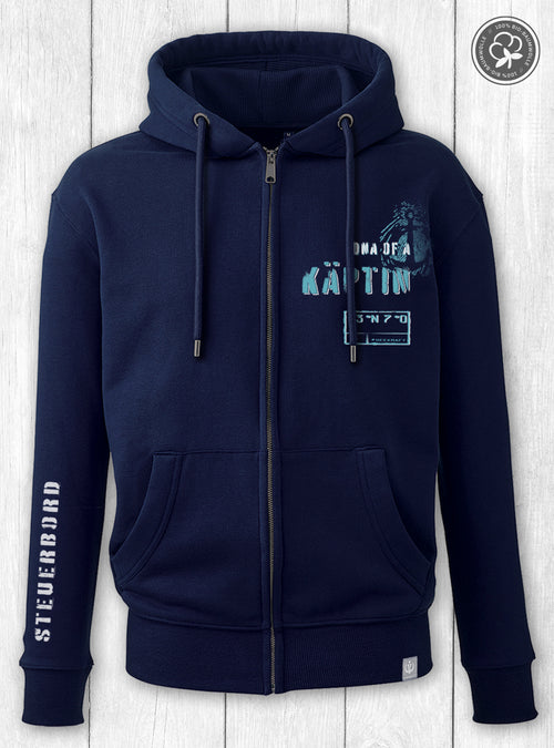 Damen-Sweatjacke Bente „KÄPTIN“ - NAVY