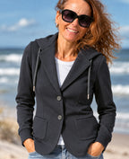 Kapuzen-Sweatblazer TESSA - NAVY