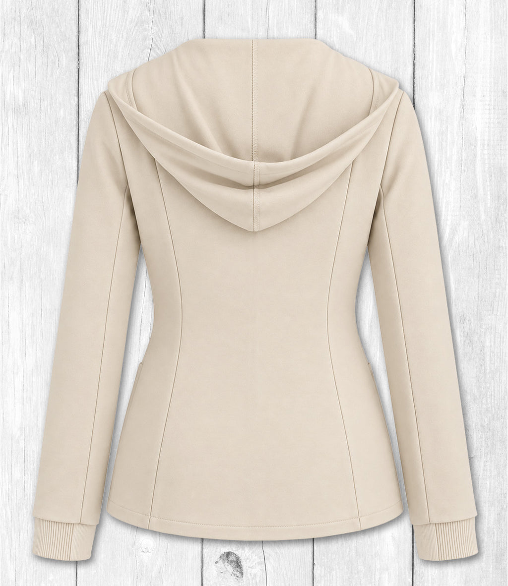 Kapuzen-Sweatblazer TESSA - CREME