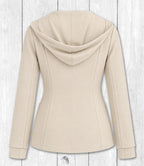 Kapuzen-Sweatblazer TESSA - CREME