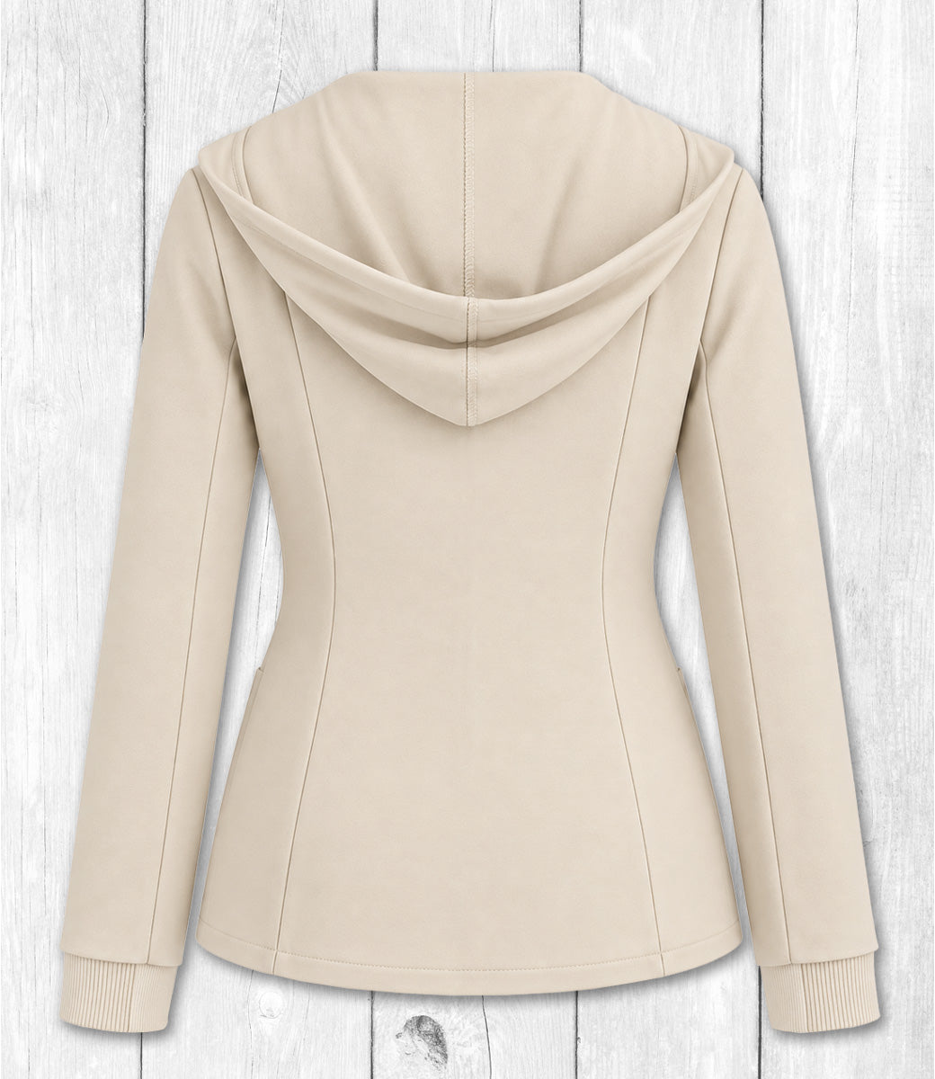 Kapuzen-Sweatblazer TESSA - CREME