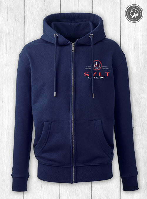 Damen-Sweatjacke Linda „SYLT CREW“ – DUNKELBLAU
