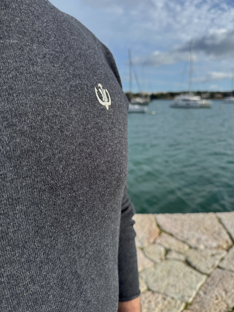 Strickpullover LASSE – CHARCOAL