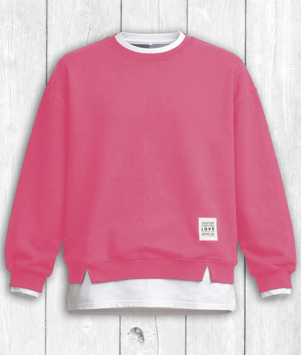 Sweater Yara „LOVE“ – PINK