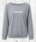 Sweater Tess "WAT MUTT" – GRAU-HEATHER