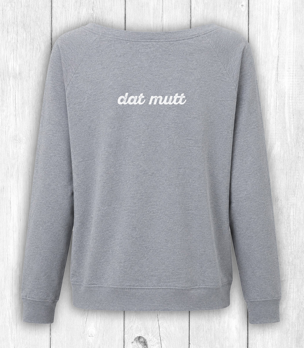 Sweater Tess "WAT MUTT" – GRAU-HEATHER