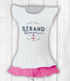 Kinder-Shirt Ida „STRANDDEERN“ – WEISS / PINK