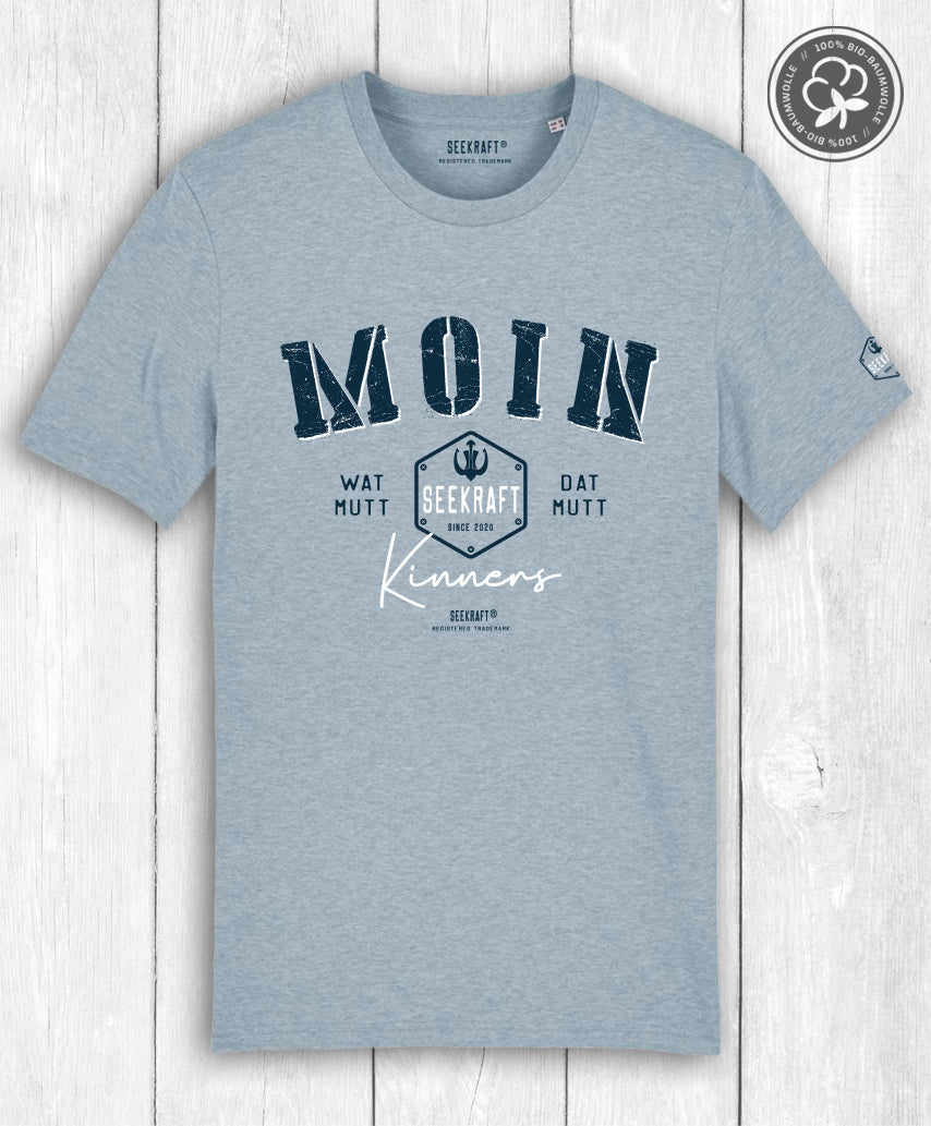 Shirt Jan „MOIN KINNERS“ – OCEAN HEATHER