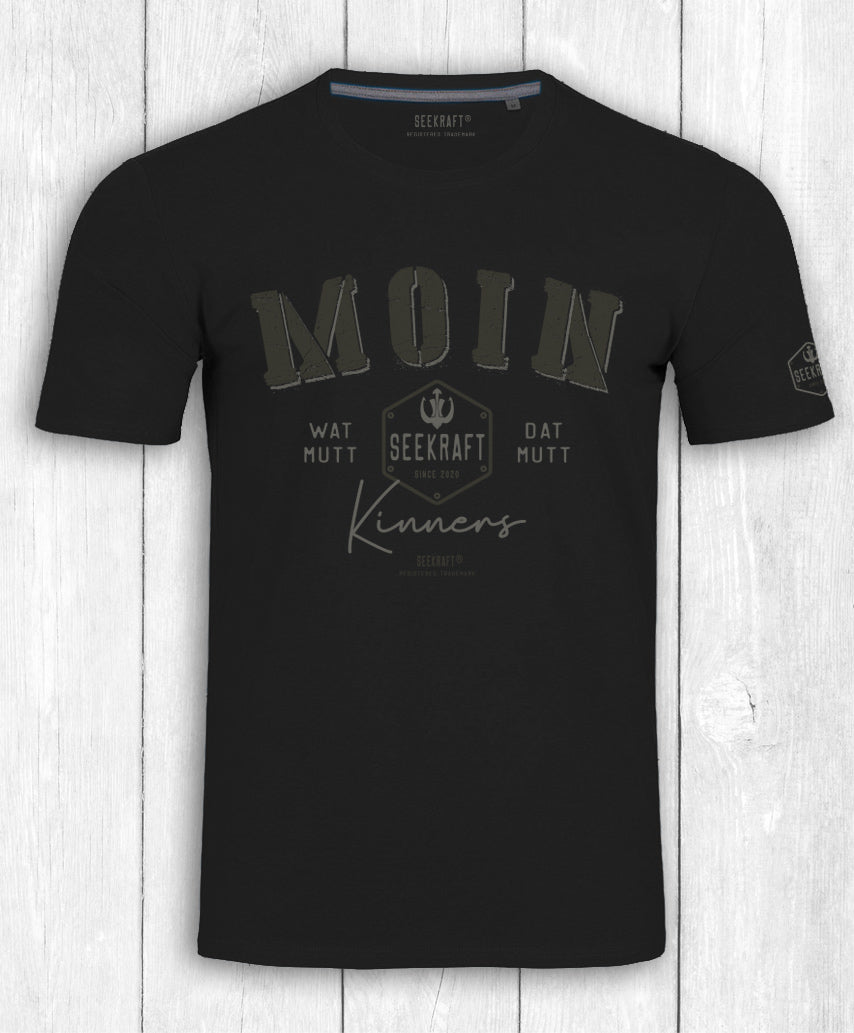 Shirt Ole „MOIN KINNERS“ – SCHWARZ