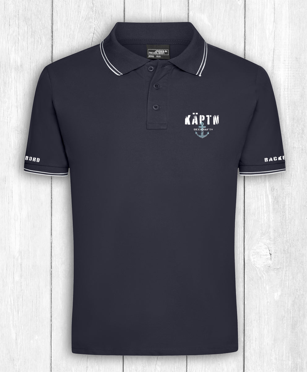 Poloshirt Martin „KÄPTN“ – NAVY