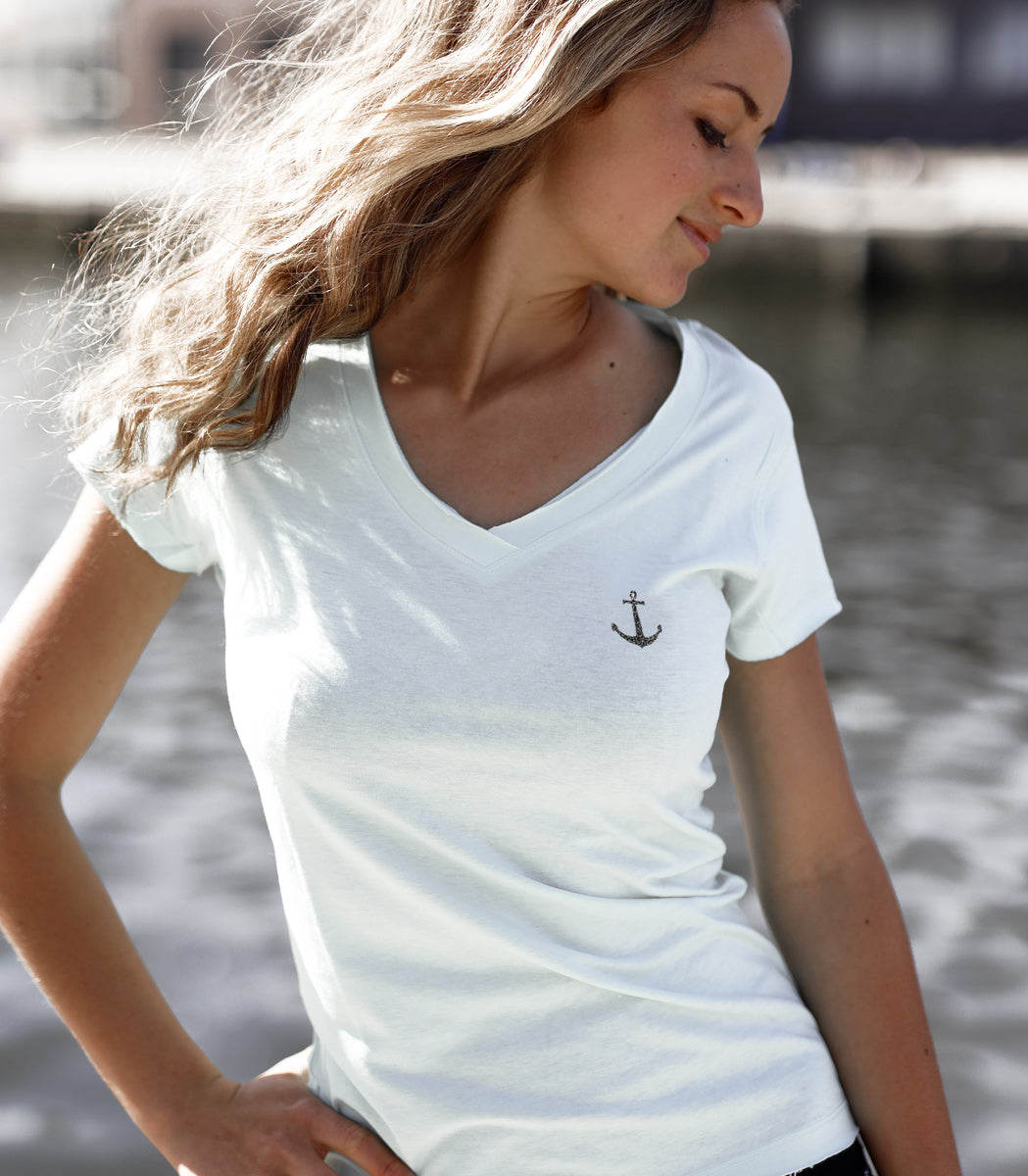 Shirt Auri „ANKER GLITZER“ – WEISS