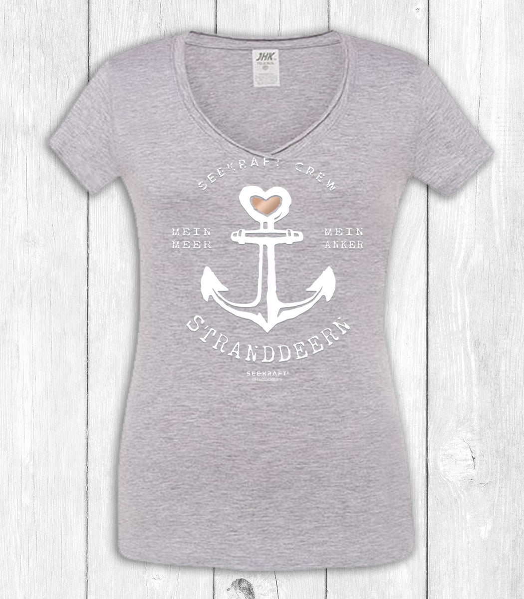 Shirt Auri „HERZANKER“ – GRAU HEATHER