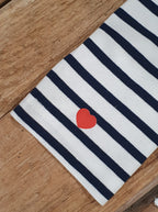 Shirt Levke „MOIN GLÜCK“ – WEISS/NAVY GESTREIFT