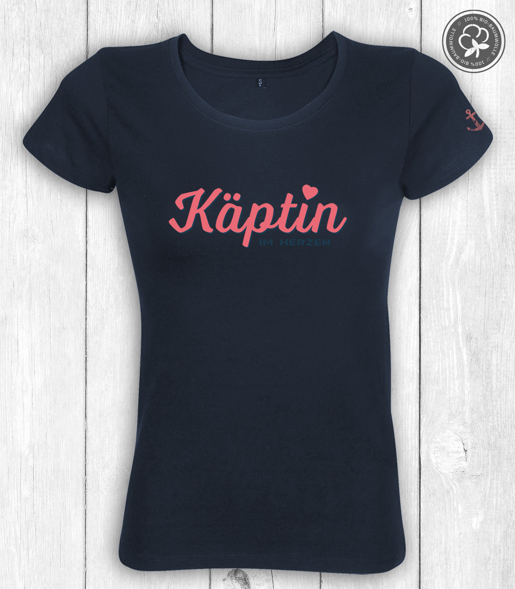 Shirt Edda „KÄPTIN HERZ“ – NAVY