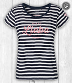 Shirt Smilla „MEER LIEBE“ – NAVY/WEISS GESTREIFT