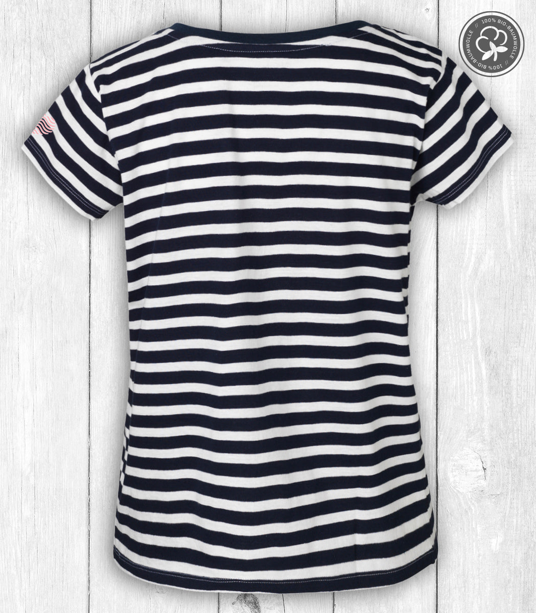 Shirt Smilla „MEER LIEBE“ – NAVY/WEISS GESTREIFT