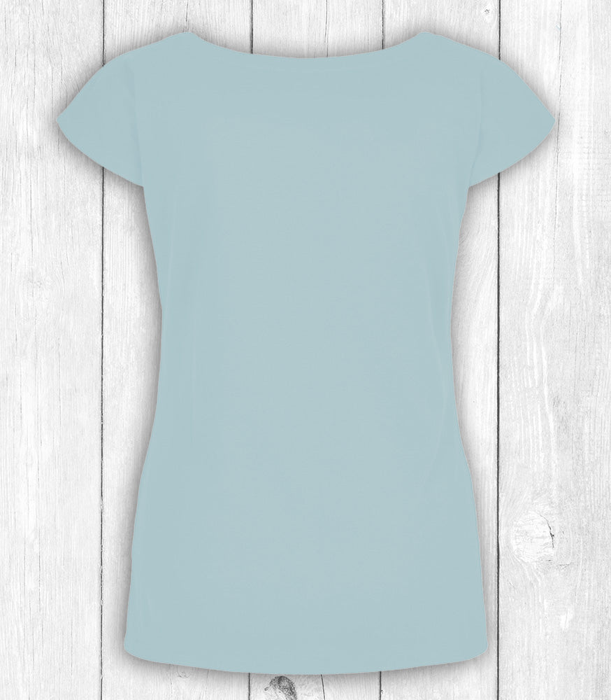 Shirt Mila „LACHE“ – HELLBLAU