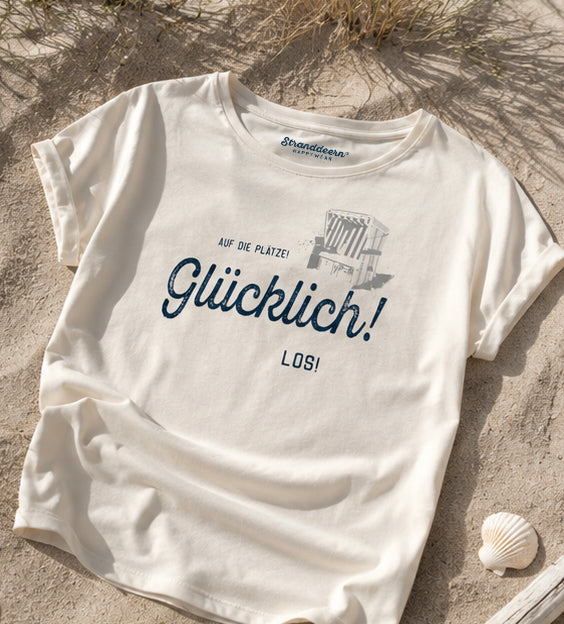 Shirt Swantje „GLÜCKLICH“ – CREME