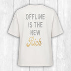 Shirt Nell "OFFLINE" - CREME